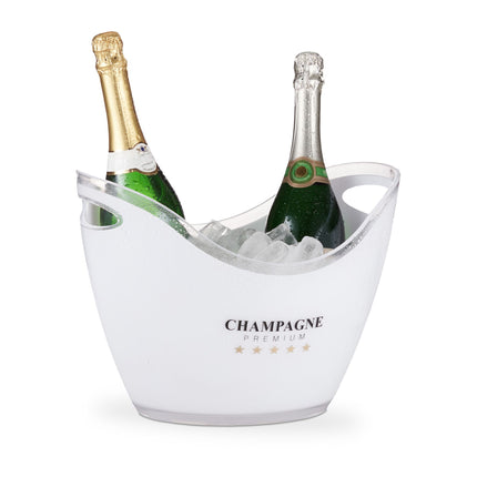 Seau à champagne 6 litres en blanc