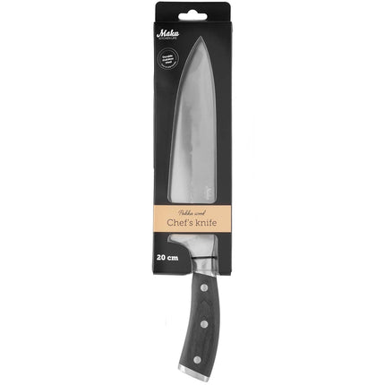 Kochmesser, 20 cm Pakka-Holzgriff