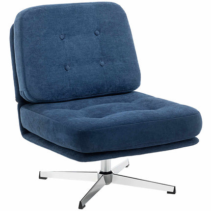 Fauteuil lounge en chenille, pivotant à 360°, largeur d'assise 70 cm