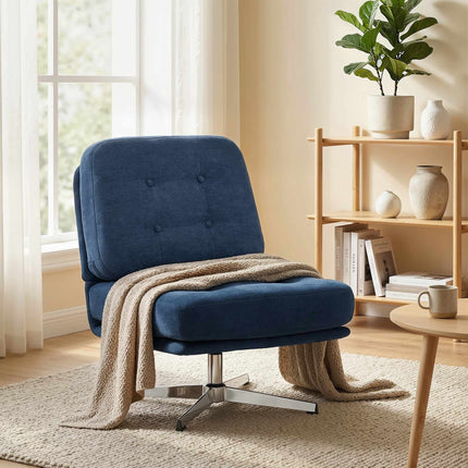 Fauteuil lounge en chenille, pivotant à 360°, largeur d'assise 70 cm