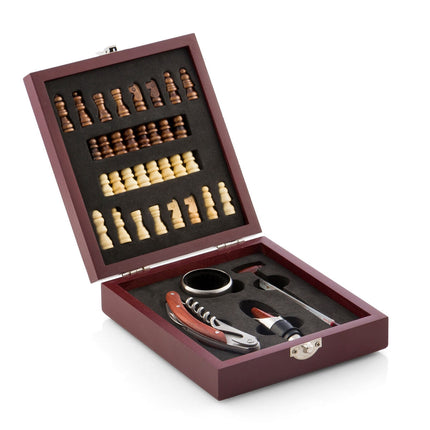 Schach-Weinset InnovaGoods 37-teilig