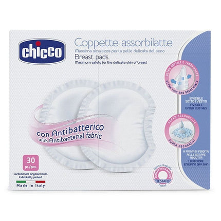 Coussinets d'allaitement antibactériens Chicco, 30 pièces
