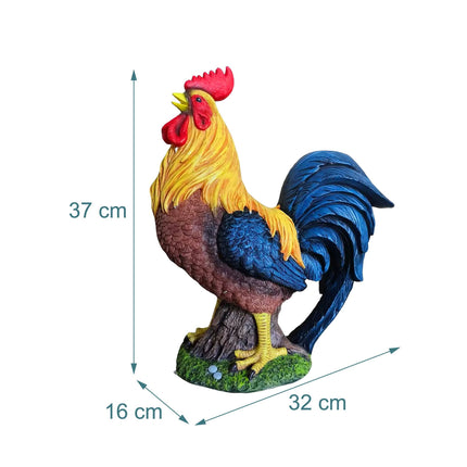 Gartendeko Huhn – Wetterfestes Polyresin, 24cm