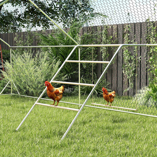 Aire de jeux pour poules avec balançoire réglable, 4 perchoirs, 82 x 150 x 110 cm