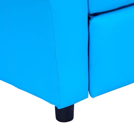 Kindersessel mit Becherhalter, blau - 62x52x69 cm
