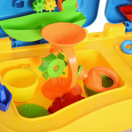 Kinder Sand- und Wasserspieltisch mit 31 Spielzeugen