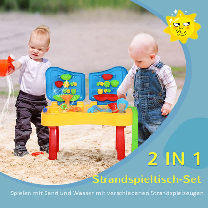 Kinder Sand- und Wasserspieltisch mit 31 Spielzeugen