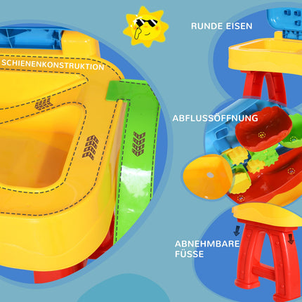 Kinder Sand- und Wasserspieltisch mit 31 Spielzeugen