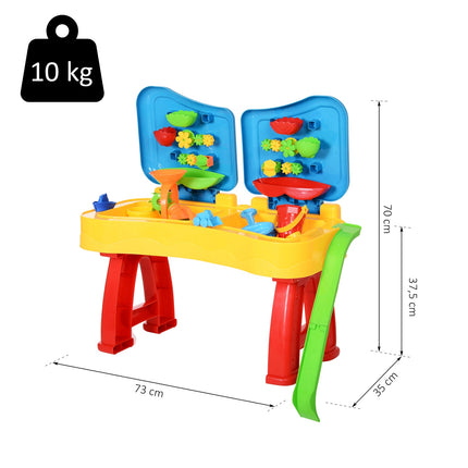 Kinder Sand- und Wasserspieltisch mit 31 Spielzeugen