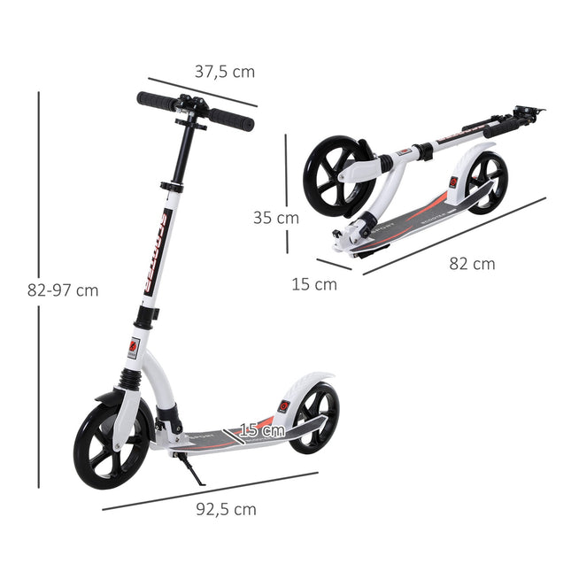 Tretroller für Teenager, faltbar und höhenverstellbar, Aluminium