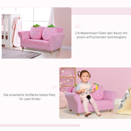Erdbeere Sessel & Sofa für Kinder - Weiches, gemütliches Design