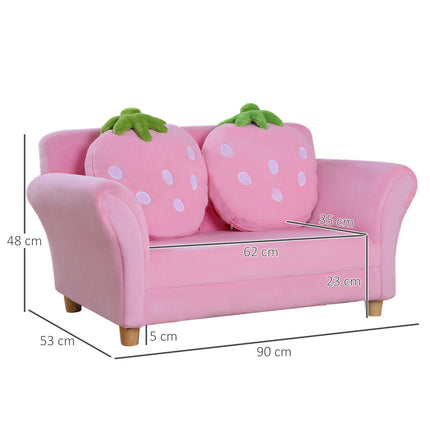 Erdbeere Sessel & Sofa für Kinder - Weiches, gemütliches Design