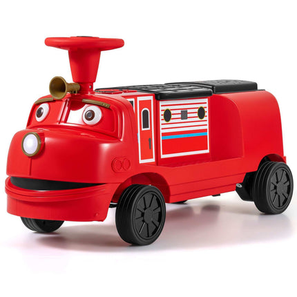 Voiture électrique pour enfants 12V, rouge, 2 places, motif train