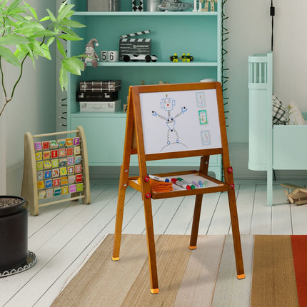 Chevalet 2 en 1 pour enfants - Tableau blanc et tableau noir