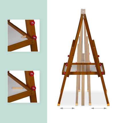 Chevalet 2 en 1 pour enfants - Tableau blanc et tableau noir