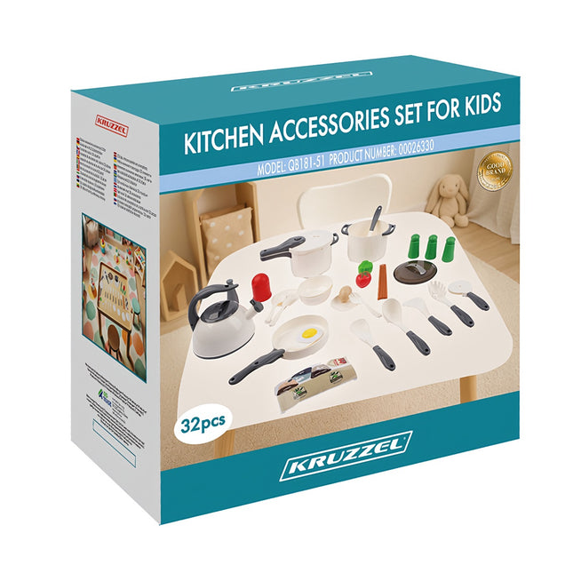 Cuisine pour enfants de 32 pièces avec accessoires