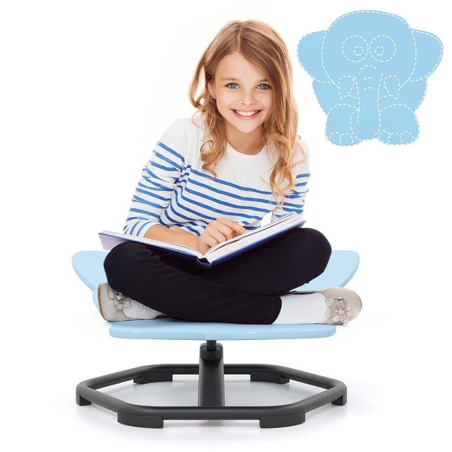 Fauteuil pivotant sensoriel 360° pour enfants - Éléphant bleu