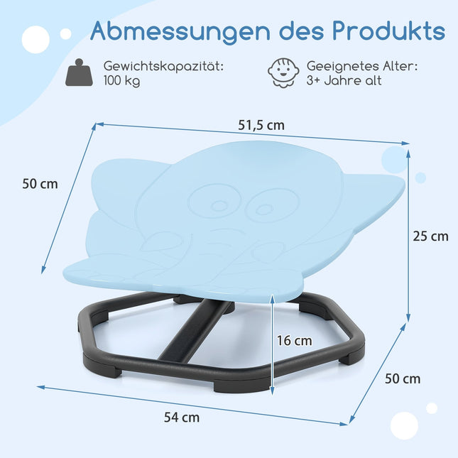 Fauteuil pivotant sensoriel 360° pour enfants - Éléphant bleu