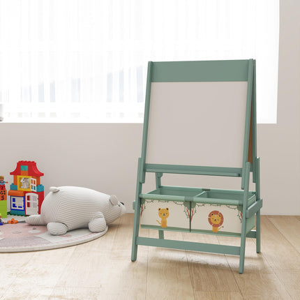 Staffelei 3-in-1 für Kinder mit Kreidetafel, Whiteboard und Papierrolle