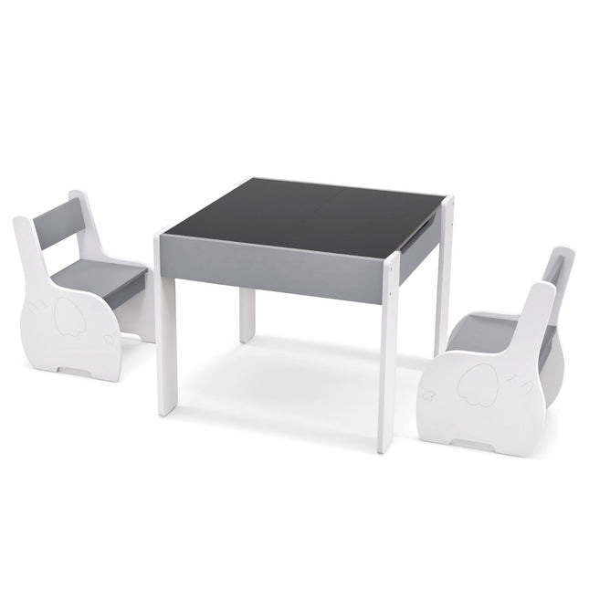 Ensemble table d'activités 4 en 1 pour enfants avec rangement