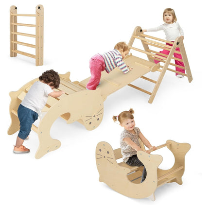 Kinderspielturm 7-in-1 mit Rutsche, verstellbar