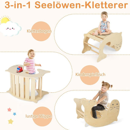 Kinderspielturm 7-in-1 mit Rutsche, verstellbar