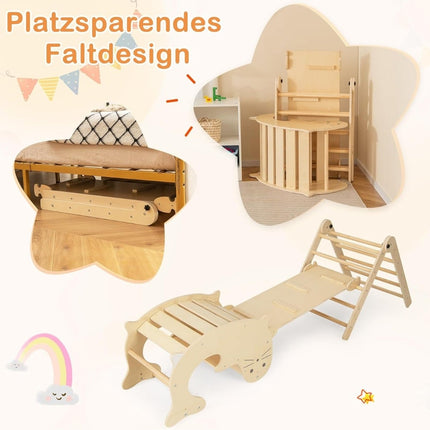 Kinderspielturm 7-in-1 mit Rutsche, verstellbar
