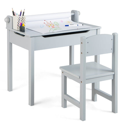Ensemble table et chaises d'activités pour enfants avec rangement