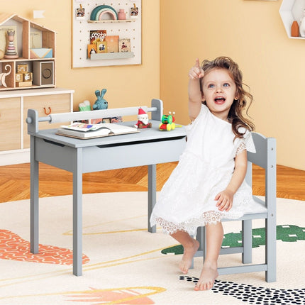 Ensemble table et chaises d'activités pour enfants avec rangement
