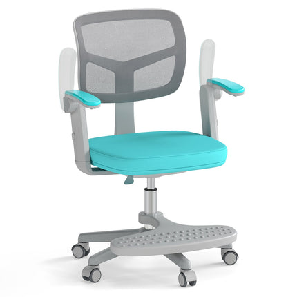 Chaise de bureau réglable pour enfant, 41-52 cm, turquoise