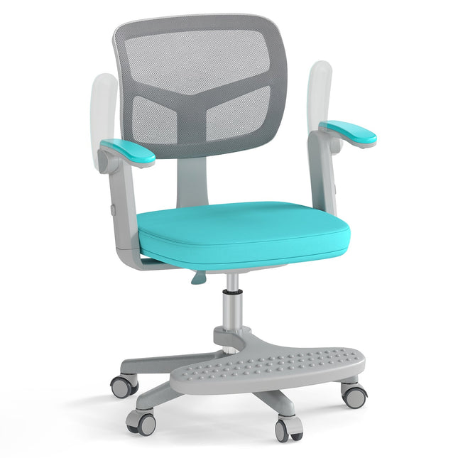 Chaise de bureau réglable pour enfant, 41-52 cm, turquoise
