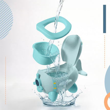 Pot d'apprentissage pour enfants en forme d'avion, couleur menthe, 1-3 ans