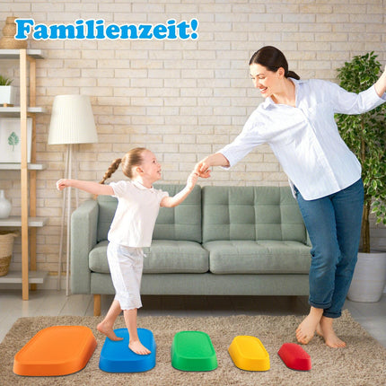 Balancier-Trittsteine für Kinder, rutschfest, 80 kg Tragkraft