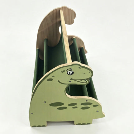 Bibliothèque pour enfants avec 4 poches en tissu – Motif dinosaure