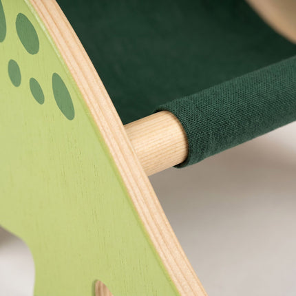 Bibliothèque pour enfants avec 4 poches en tissu – Motif dinosaure