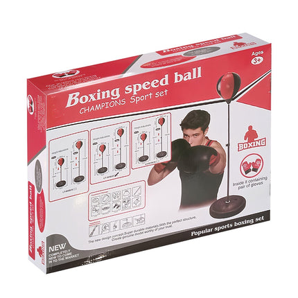 Ensemble de boxe pour enfants, sac de frappe et gants, ajustable