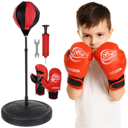 Ensemble de boxe pour enfants, sac de frappe et gants, ajustable