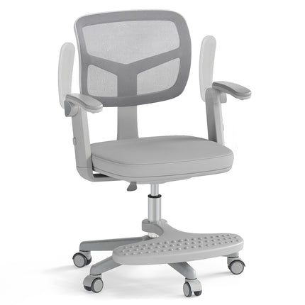 Kinderschreibtischstuhl, höhenverstellbar 41-52 cm, Grau