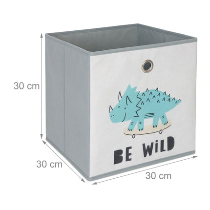 Boîtes de rangement pliables pour enfants, lot de 3, dinosaures et animaux