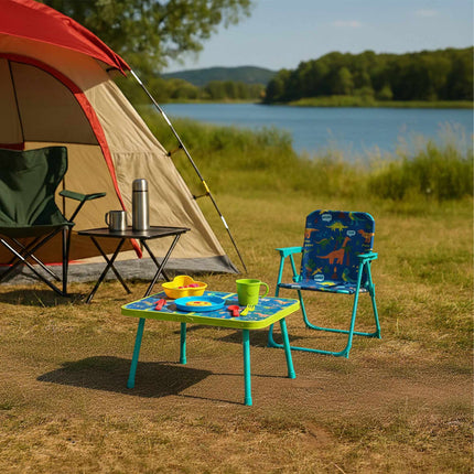 Chaise de camping pliante pour enfants avec motif animal