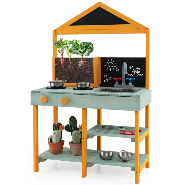 Cuisine de boue pour enfants avec jardinière et évier