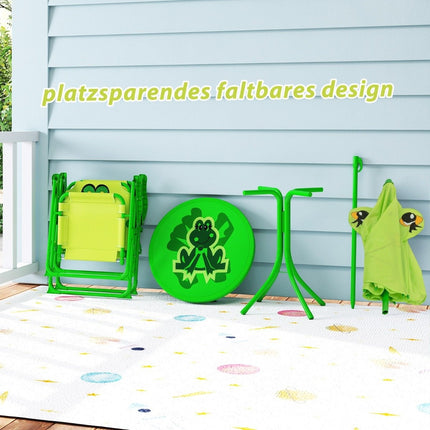 Ensemble de pique-nique pour enfants avec parapluie - Ensemble pliable 4 pièces
