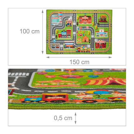 Spielmatte für Kinder mit Stadtmotiv
