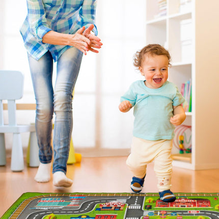 Spielmatte für Kinder mit Stadtmotiv