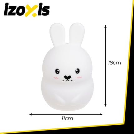 RGB-LED-Nachtlampe für Kinder, Silikon, Fernbedienung