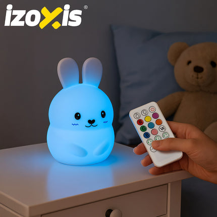 RGB-LED-Nachtlampe für Kinder, Silikon, Fernbedienung