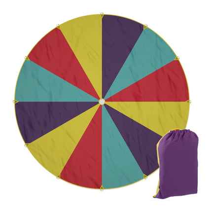 Kinder-Regenbogenfallschirm, 600 cm Durchmesser