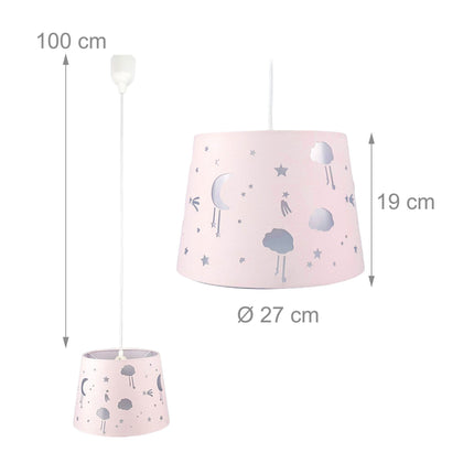 Lampe suspendue pour chambre d'enfant - Motif ciel nocturne