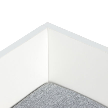 Banc de rangement pour enfants avec 4 bacs
