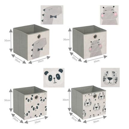 Banc de rangement pour enfants avec 4 bacs